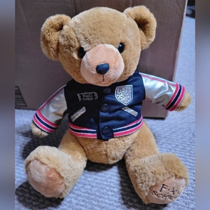 FAO Schwarz teddy‎ bear Macy with varsity jacket